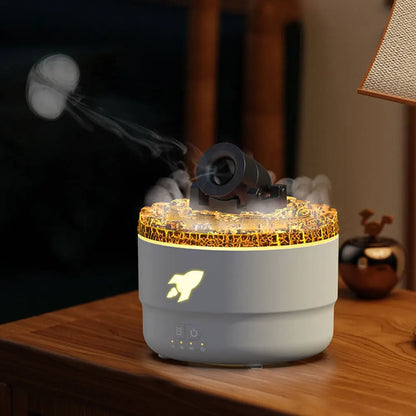 Aromatherapy Humidifier - Portable Turret Shaped Cannon Blast Diffuser With Mist - ZOOMNSTORE