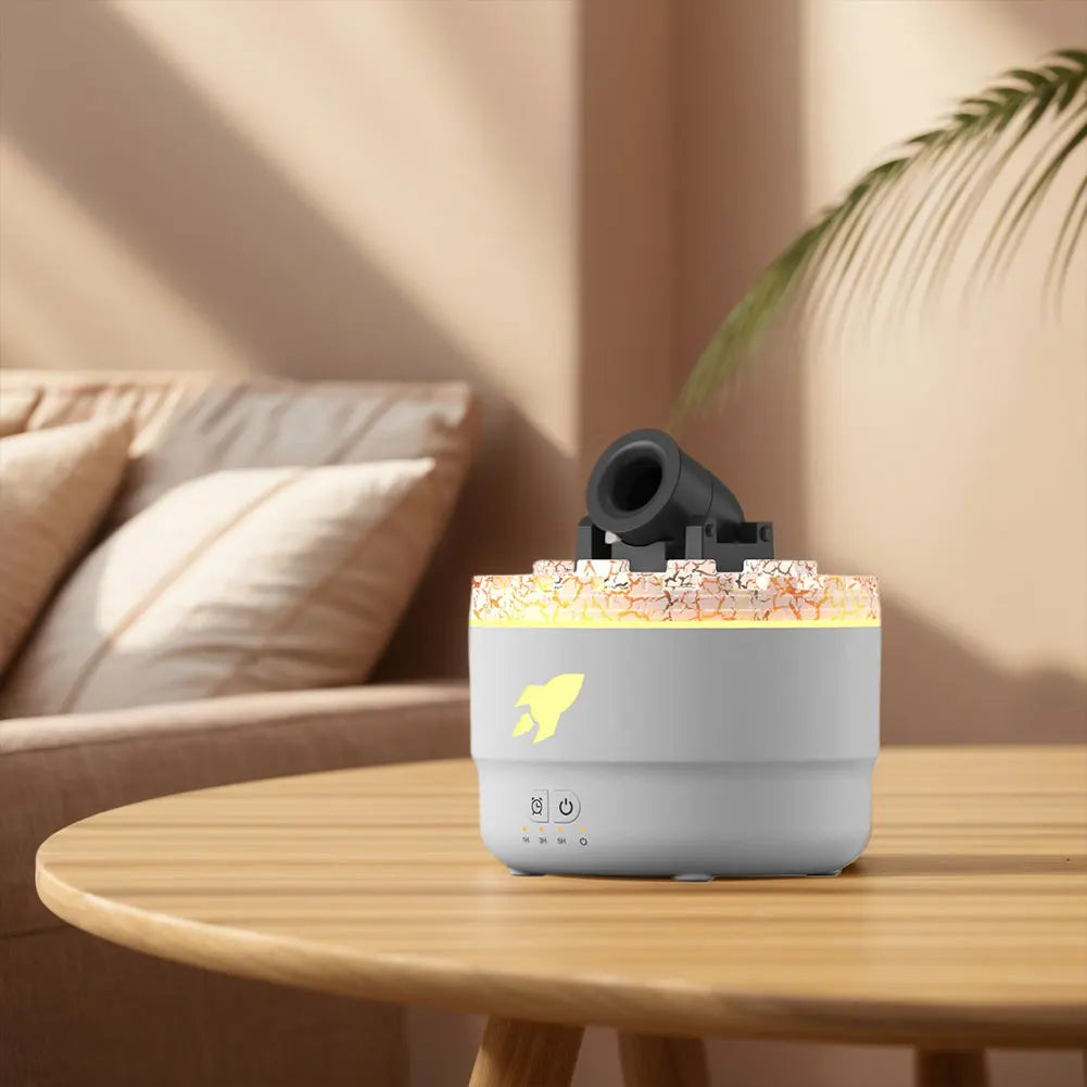 Aromatherapy Humidifier - Portable Turret Shaped Cannon Blast Diffuser With Mist - ZOOMNSTORE