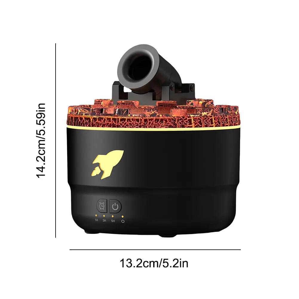 Aromatherapy Humidifier - Portable Turret Shaped Cannon Blast Diffuser With Mist - ZOOMNSTORE