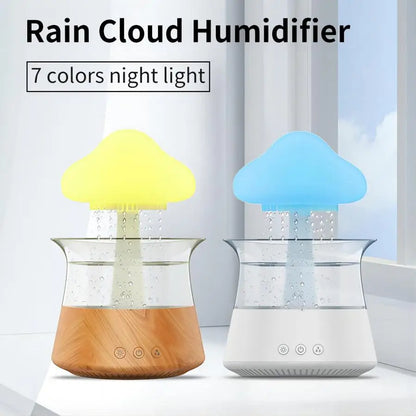 Aromatherapy Humidifier - Relax Cloud Rain Diffuser with Colorful Ultrasonic Lamp - ZOOMNSTORE