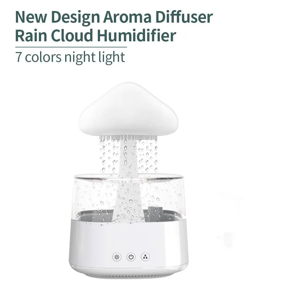 Aromatherapy Humidifier - Relax Cloud Rain Diffuser with Colorful Ultrasonic Lamp - ZOOMNSTORE