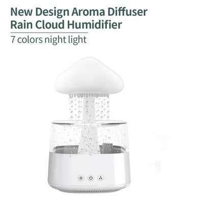 Aromatherapy Humidifier - Relax Cloud Rain Diffuser with Colorful Ultrasonic Lamp - ZOOMNSTORE