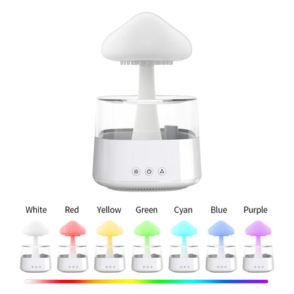 Aromatherapy Humidifier - Relax Cloud Rain Diffuser with Colorful Ultrasonic Lamp - ZOOMNSTORE