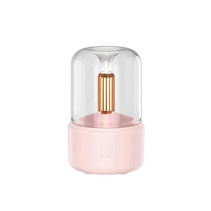 Aromatherapy Humidifier - Ultrasonic USB Air Humidifier with Candlelight Design for Sleep Aid - ZOOMNSTORE