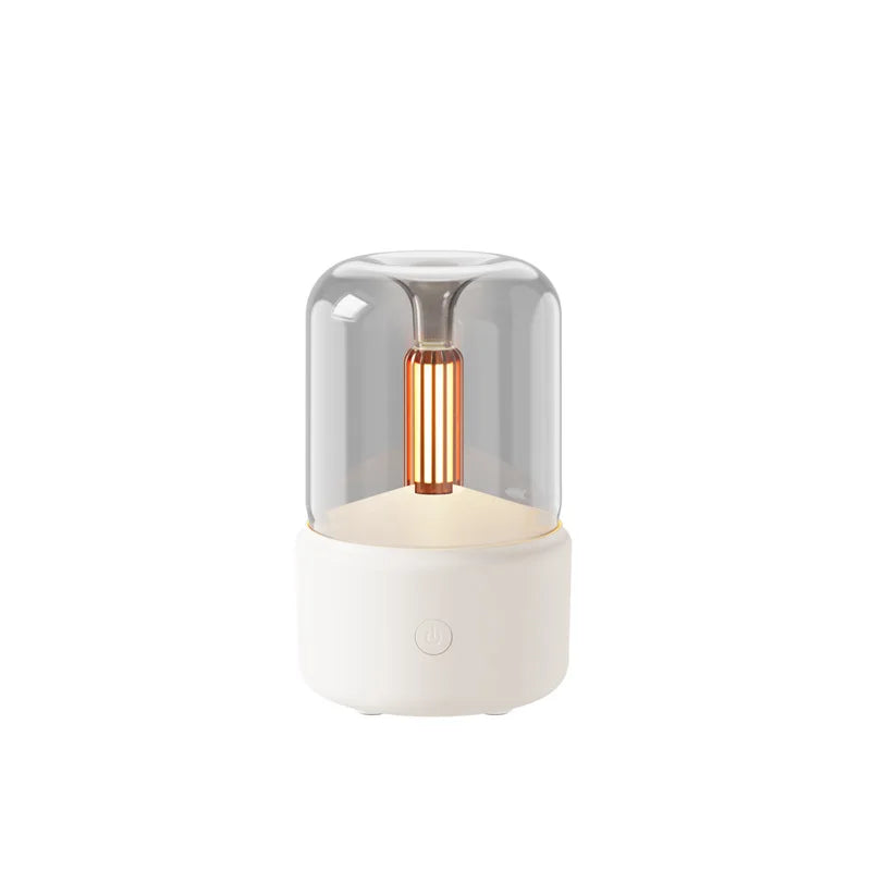 Aromatherapy Humidifier - Ultrasonic USB Air Humidifier with Candlelight Design for Sleep Aid - ZOOMNSTORE