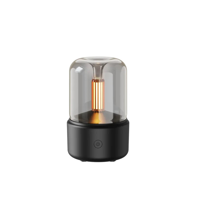 Aromatherapy Humidifier - Ultrasonic USB Air Humidifier with Candlelight Design for Sleep Aid - ZOOMNSTORE