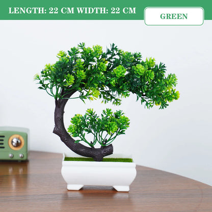 Artificial Bonsai Trees - 4Pcs Fake Potted Plants for Home Office Decor and Gifts - ZOOMNSTORE