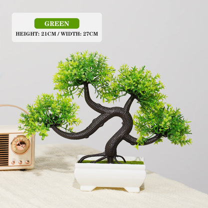 Artificial Bonsai Trees - 4Pcs Fake Potted Plants for Home Office Decor and Gifts - ZOOMNSTORE