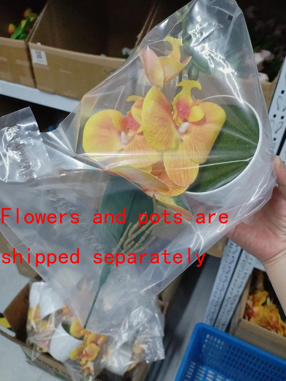 Artificial Butterfly Orchid Plant - Potted Home  Office Decoration - ZOOMNSTORE