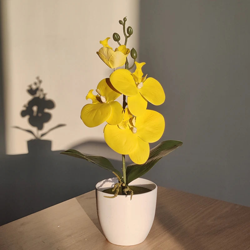 Artificial Butterfly Orchid Plant - Potted Home  Office Decoration - ZOOMNSTORE