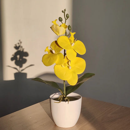 Artificial Butterfly Orchid Plant - Potted Home  Office Decoration - ZOOMNSTORE