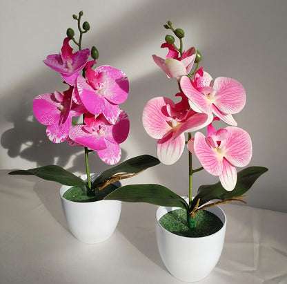 Artificial Butterfly Orchid Plant - Potted Home  Office Decoration - ZOOMNSTORE
