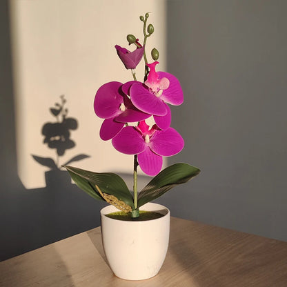 Artificial Butterfly Orchid Plant - Potted Home  Office Decoration - ZOOMNSTORE