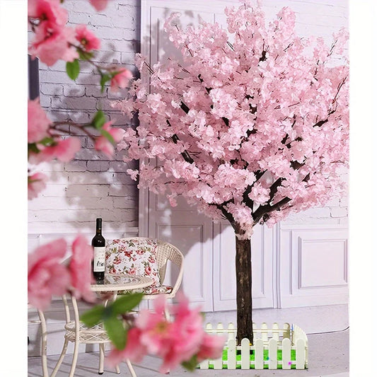 Handmade Pink Cherry Blossom Tree - Artificial IndoorOutdoor Decor for Weddings and Parties - ZOOMNSTORE