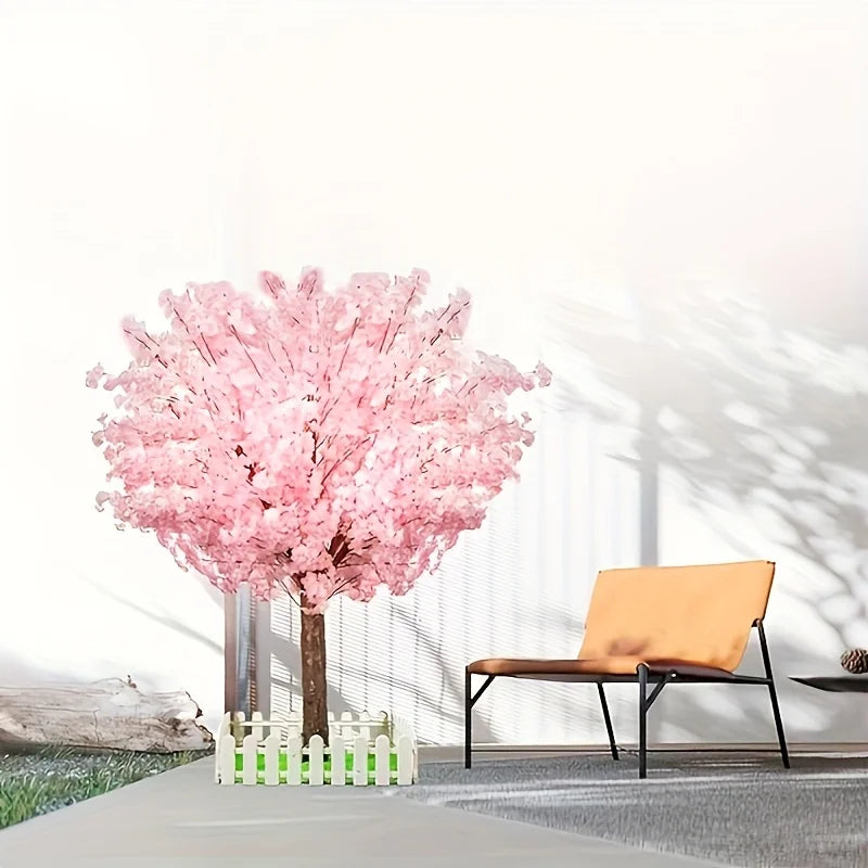 Handmade Pink Cherry Blossom Tree - Artificial IndoorOutdoor Decor for Weddings and Parties - ZOOMNSTORE