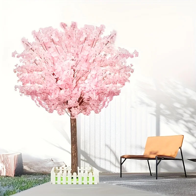 Handmade Pink Cherry Blossom Tree - Artificial IndoorOutdoor Decor for Weddings and Parties - ZOOMNSTORE