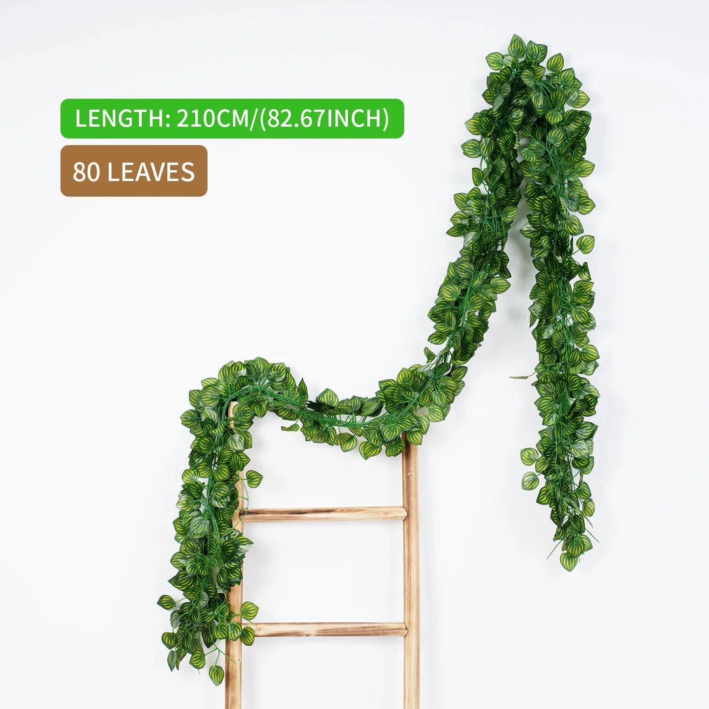 Artificial Green Ivy Leaf Garland - 21M Hanging Vine for Home Decor Wedding Party DIY - ZOOMNSTORE