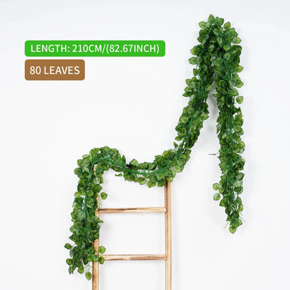 Artificial Green Ivy Leaf Garland - 21M Hanging Vine for Home Decor Wedding Party DIY - ZOOMNSTORE