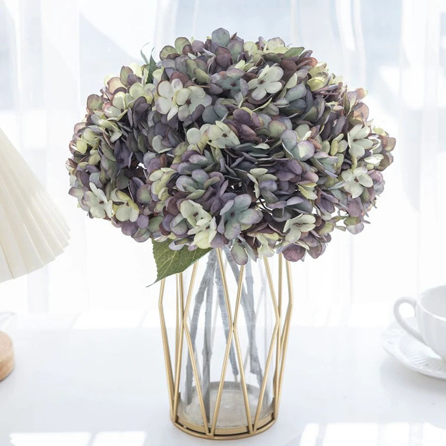 Artificial Silk Hydrangea Flowers - Home Decor Wedding Bouquet DIY Decoration - ZOOMNSTORE