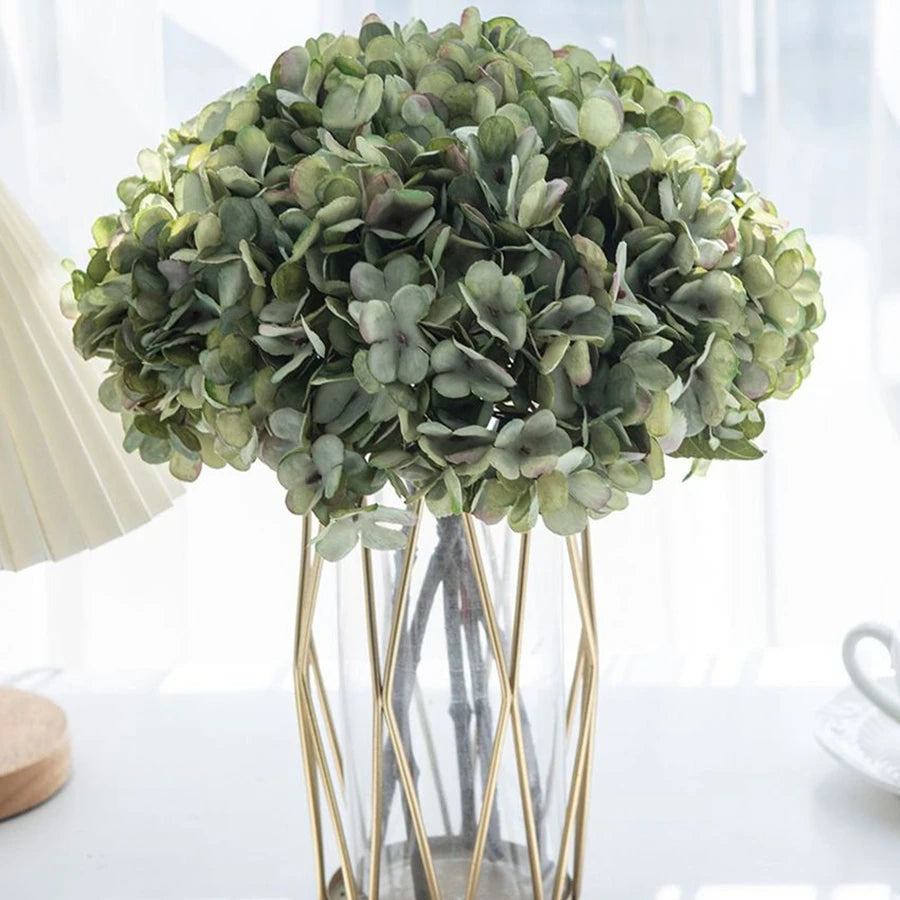 Artificial Silk Hydrangea Flowers - Home Decor Wedding Bouquet DIY Decoration - ZOOMNSTORE