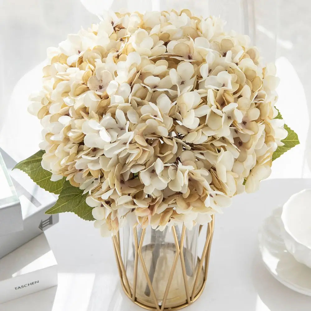 Artificial Silk Hydrangea Flowers - Home Decor Wedding Bouquet DIY Decoration - ZOOMNSTORE
