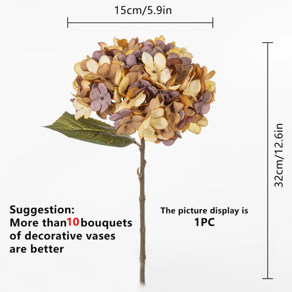 Artificial Silk Hydrangea Flowers - Home Decor Wedding Bouquet DIY Decoration - ZOOMNSTORE