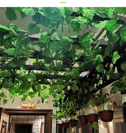 Artificial Green Ivy Leaf Garland - 21M Hanging Vine for Home Decor Wedding Party DIY - ZOOMNSTORE