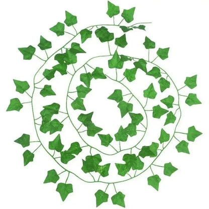 Artificial Ivy Leaf Garland - Green Rattan Vine for Home Decor Weddings and Parties - ZOOMNSTORE