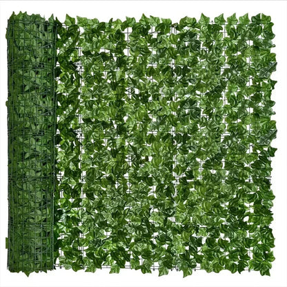 Artificial Ivy Privacy Fence Panels - Green Leaf Outdoor Decoration 1x3m - ZOOMNSTORE