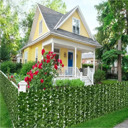 Artificial Ivy Privacy Fence Panels - Green Leaf Outdoor Decoration 1x3m - ZOOMNSTORE