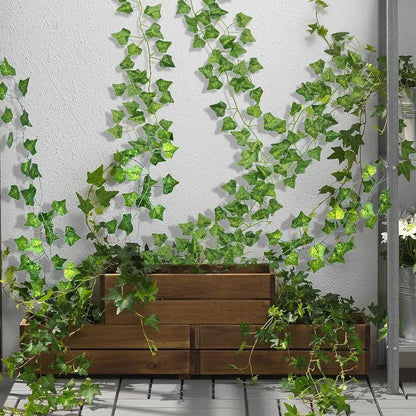 Artificial Ivy Leaf Garland - Green Rattan Vine for Home Decor Weddings and Parties - ZOOMNSTORE
