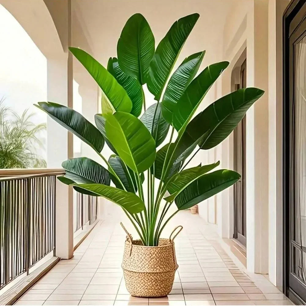 Large Tropical Palm Tree - 18 Leaves Artificial Banana Plant for Home Garden Decor - ZOOMNSTORE