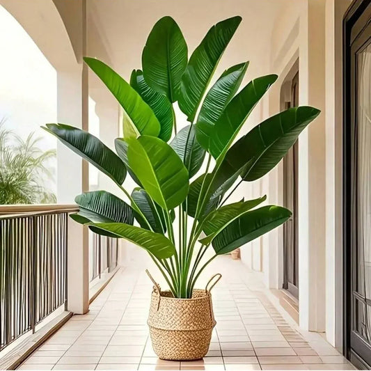 Large Tropical Palm Tree - 18 Leaves Artificial Banana Plant for Home Garden Decor - ZOOMNSTORE