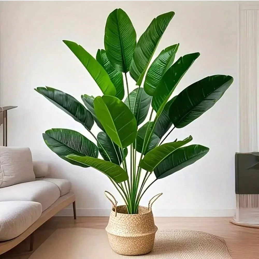 Large Tropical Palm Tree - 18 Leaves Artificial Banana Plant for Home Garden Decor - ZOOMNSTORE