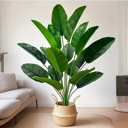 Large Tropical Palm Tree - 18 Leaves Artificial Banana Plant for Home Garden Decor - ZOOMNSTORE