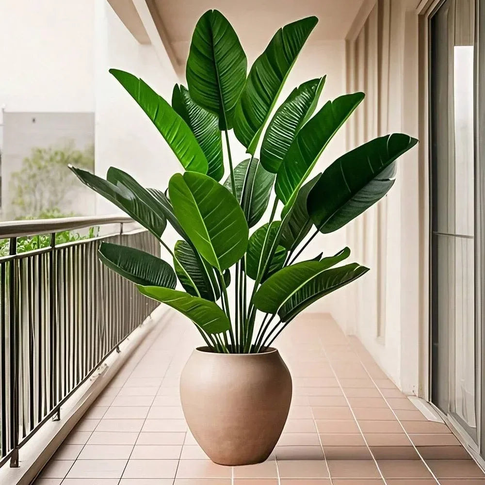 Large Tropical Palm Tree - 18 Leaves Artificial Banana Plant for Home Garden Decor - ZOOMNSTORE