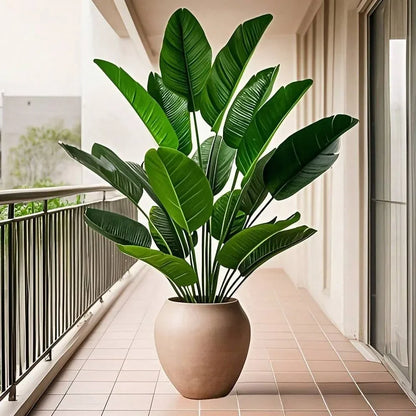 Large Tropical Palm Tree - 18 Leaves Artificial Banana Plant for Home Garden Decor - ZOOMNSTORE