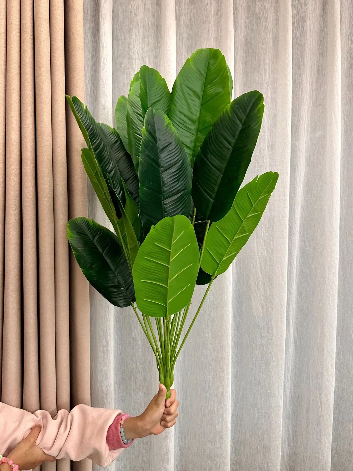 Large Tropical Palm Tree - 18 Leaves Artificial Banana Plant for Home Garden Decor - ZOOMNSTORE