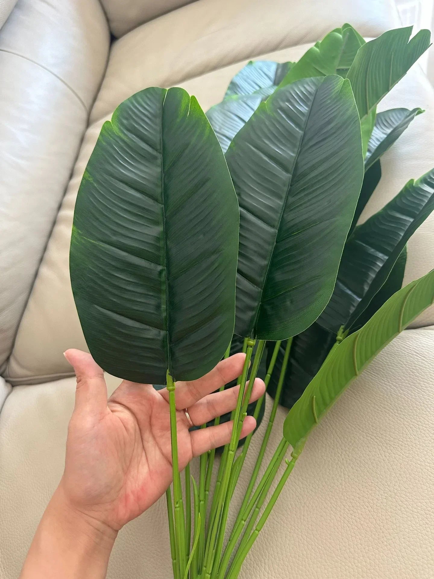Large Tropical Palm Tree - 18 Leaves Artificial Banana Plant for Home Garden Decor - ZOOMNSTORE