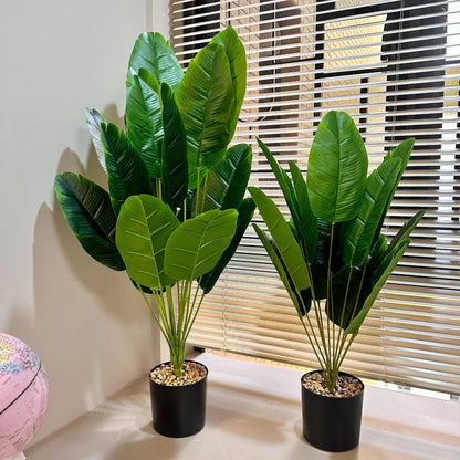 Large Tropical Palm Tree - 18 Leaves Artificial Banana Plant for Home Garden Decor - ZOOMNSTORE