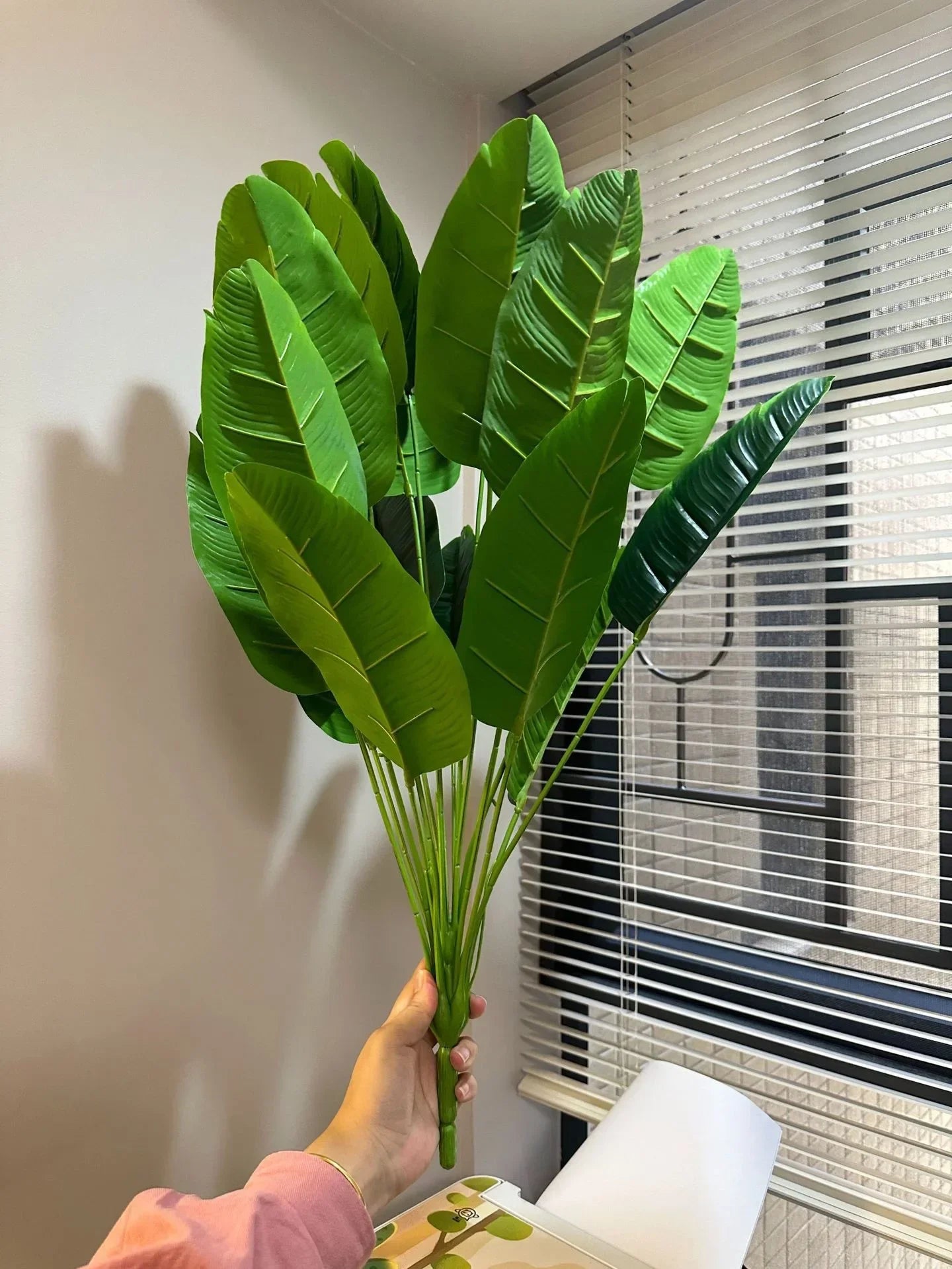 Large Tropical Palm Tree - 18 Leaves Artificial Banana Plant for Home Garden Decor - ZOOMNSTORE