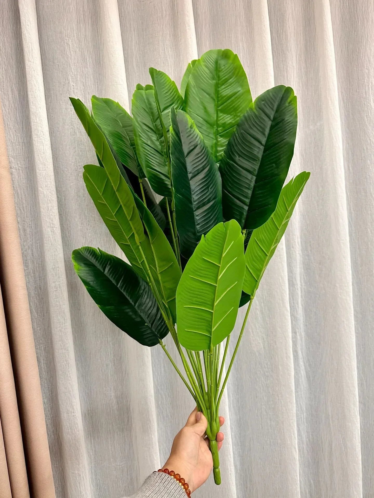 Large Tropical Palm Tree - 18 Leaves Artificial Banana Plant for Home Garden Decor - ZOOMNSTORE