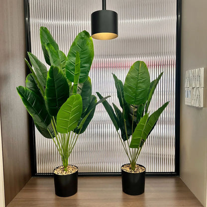 Large Tropical Palm Tree - 18 Leaves Artificial Banana Plant for Home Garden Decor - ZOOMNSTORE