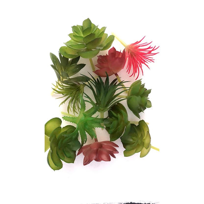 Artificial Succulent Plants - 12pcs Faux Green Bonsai Decor for Home  Garden - ZOOMNSTORE
