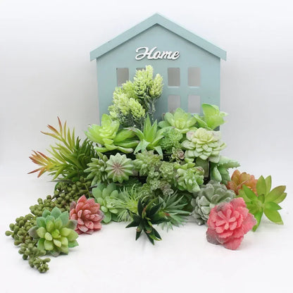 Artificial Succulent Plants - 12pcs Faux Green Bonsai Decor for Home  Garden - ZOOMNSTORE