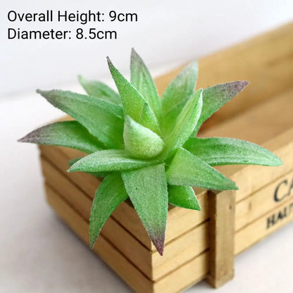 Green Artificial Succulents - Flocking Home Garden Decoration - ZOOMNSTORE