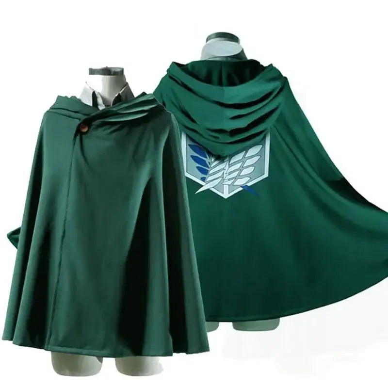 Anime Attack Cloak Shingeki No Kyojin Scouting Legion Cosplay Costume Cos Green Cape Mens Clothes Cosplay Costume Women - ZOOMNSTORE