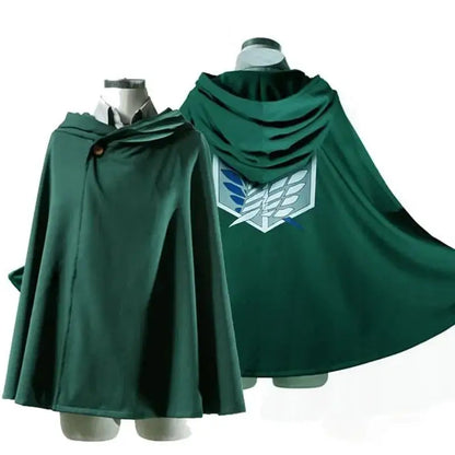 Anime Attack Cloak Shingeki No Kyojin Scouting Legion Cosplay Costume Cos Green Cape Mens Clothes Cosplay Costume Women - ZOOMNSTORE