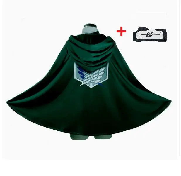 Anime Attack Cloak Shingeki No Kyojin Scouting Legion Cosplay Costume Cos Green Cape Mens Clothes Cosplay Costume Women - ZOOMNSTORE