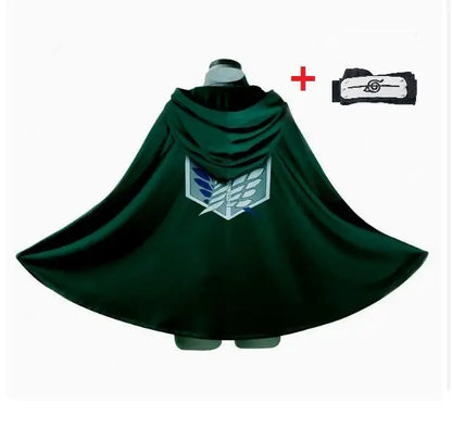 Anime Attack Cloak Shingeki No Kyojin Scouting Legion Cosplay Costume Cos Green Cape Mens Clothes Cosplay Costume Women - ZOOMNSTORE